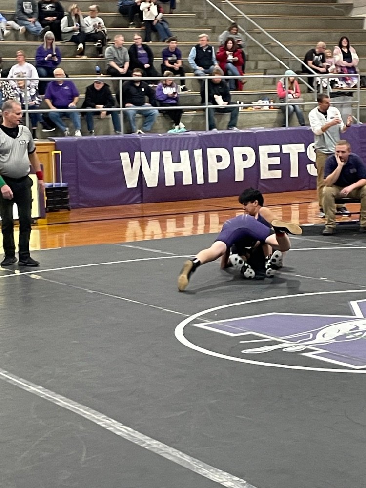 Minden middle school wrestling quad tonight! Go Whippets!