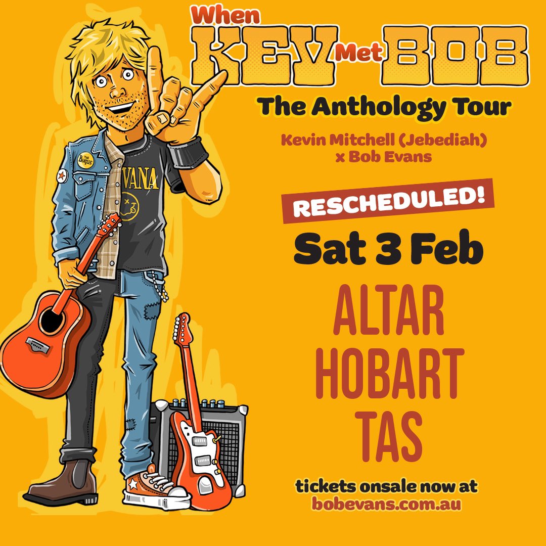 I would just like to extend my deepest apologies to everyone in Hobart who had tickets to my show at Altar over the weekend.  
I will return to Altar in Hobart on Saturday February 3rd, so please hang on to your tickets for this new date!

tix bobevans.com/tour

CHEERS!