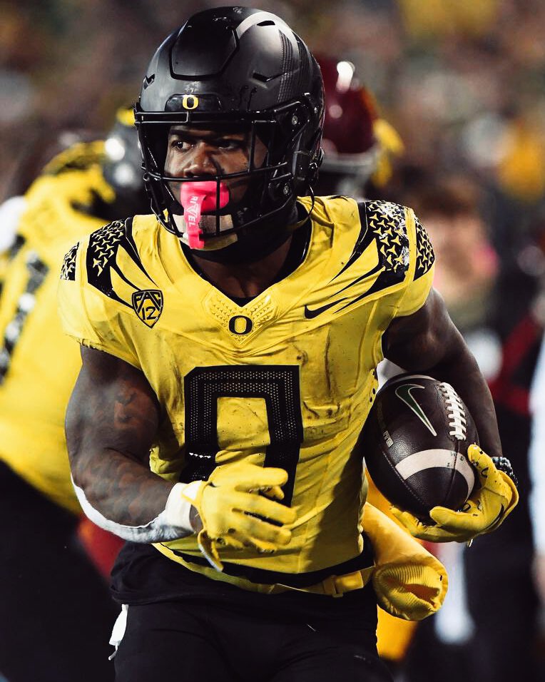 Oregon Running Back Bucky Irving has declared for the 2024 NFL Draft, he announced RB6 on the PFF Big Board🦆
