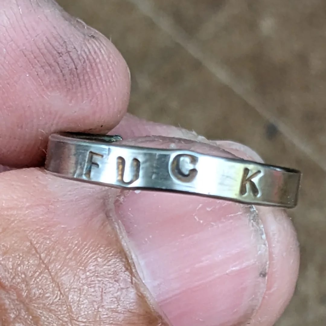 Making rings. Badly but it's getting done.
#silver
#rings 
#badword