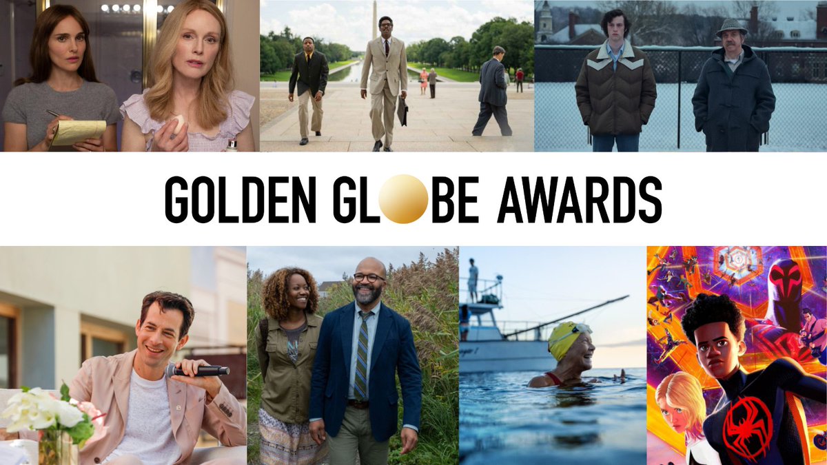 👏Congrats to the Newport Beach Film Festival #GoldenGlobes nominees! ✨May December ✨Rustin ✨The Holdovers ✨American Fiction ✨Mark Ronson ✨Spider-Man: Across the Spider-Verse 🏆 goldenglobes.com