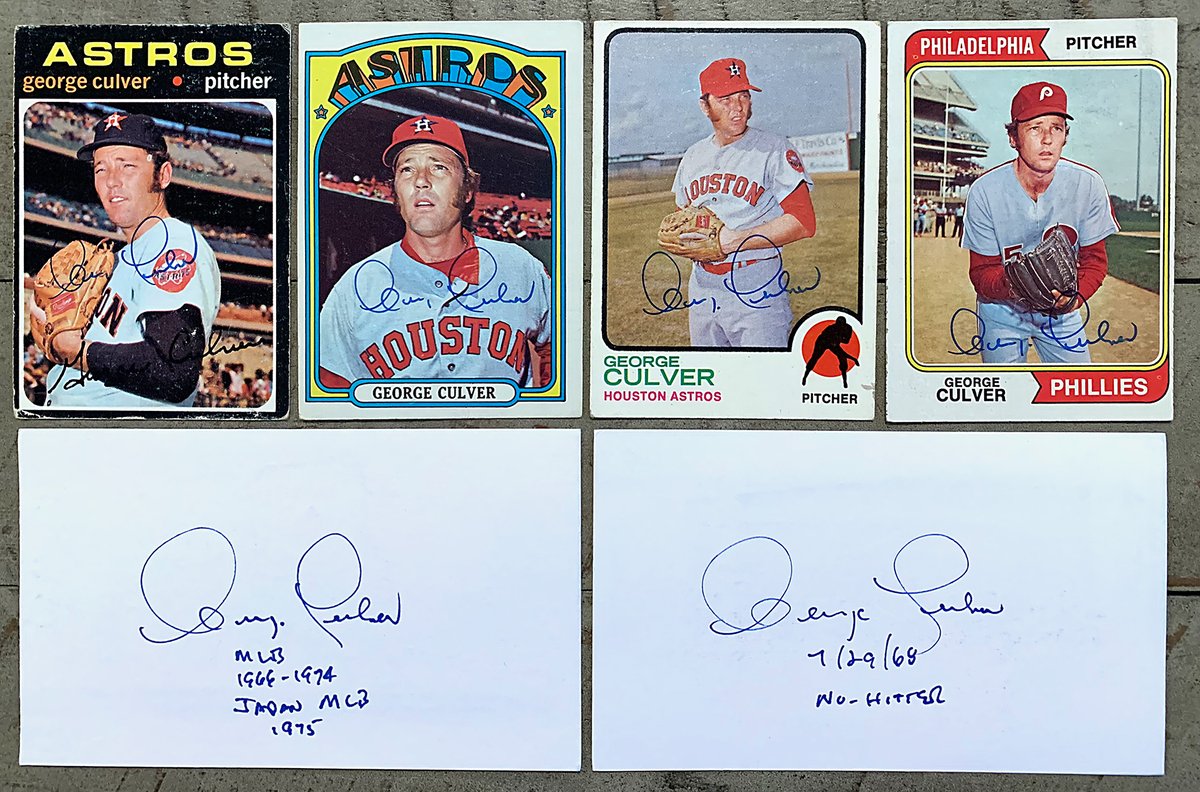 OhNoonan's tweet photo. George Culver – 9-Year MLB Career; Pitched a NoNo 7/29/68 for the Reds vs Phillies. A High Number addition to my #72Topps Set. Autographs thru the mail.
#ttm #ttmsuccess @HeyMattPatt @20thBaseball @BravestarrCards @caliser786 @mjs80377 @gfgcom @zmills4 @KenLynes @georgesands58 https://t.co/biQvfA2iJB