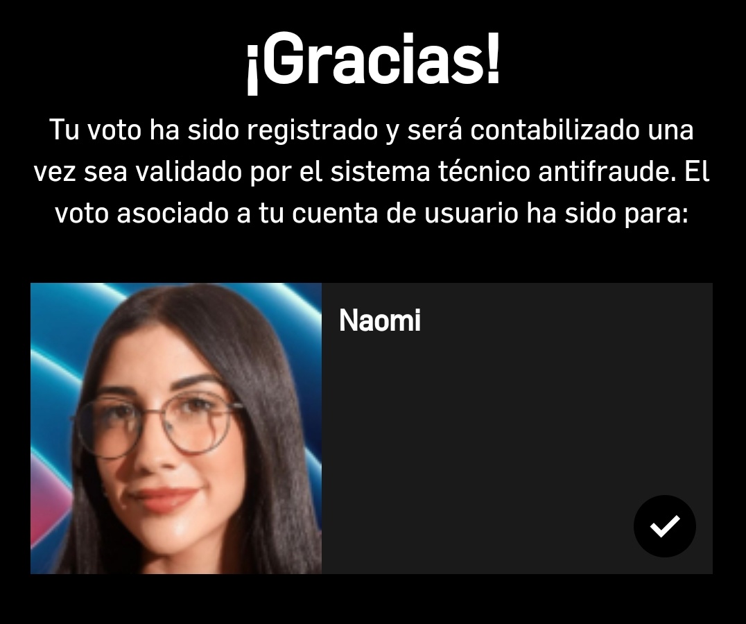 SestraOB's tweet image. INTERCAMBIO VOTO A NAOMI POR SALVAR A VIOLETA

POR CADA VOTO A VIOLETA LE DOY OTRO A NAOMI #GHVIP11D #GHVIPDBT12 #OTGALA3