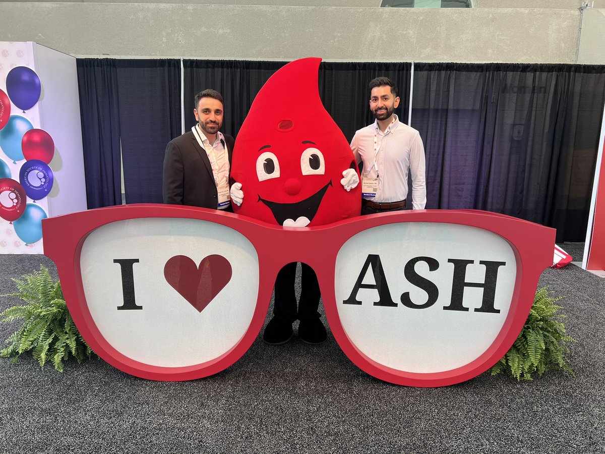 Two of our own at #ASH23. Both @MichaelSandhuMD and @MarounBouZerdan have been recently accepted into fellowship in Hematolgy and Oncology. Follow them to learn more about their abstracts! 

 @ASH_hematology