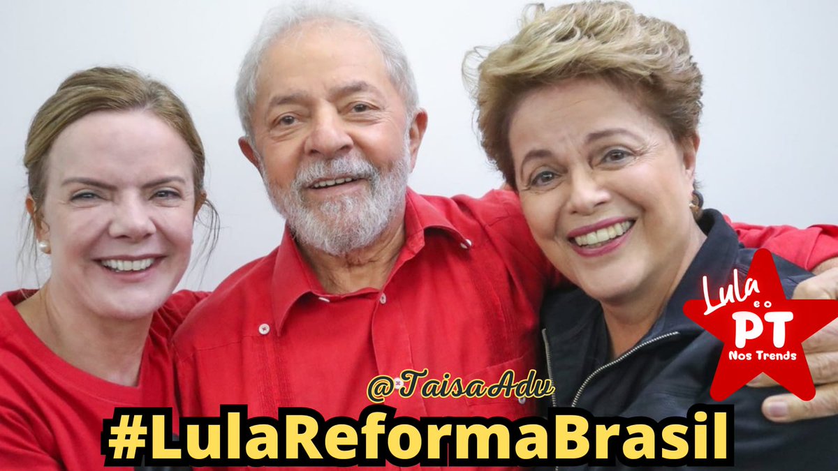 LULA PEDIU!
A GENTE FAZ🚩👊♀️
'BRASIL É UM SÓ'
#LulaÉProgresso 
@rosepaixao_on 
@clau_curitiba 
@EdileuzaPe 
@EstelaIbelli 
@nandagatto 
@roseayla01 
@anadosorixas 
@SimianaLeal 
@CarineBHMG 
@Elizaamacafe 
@Sofia82885702 
@CarmemRosaAndr1
@V13lula 
@Eberrondo 

#lulaEProgresso