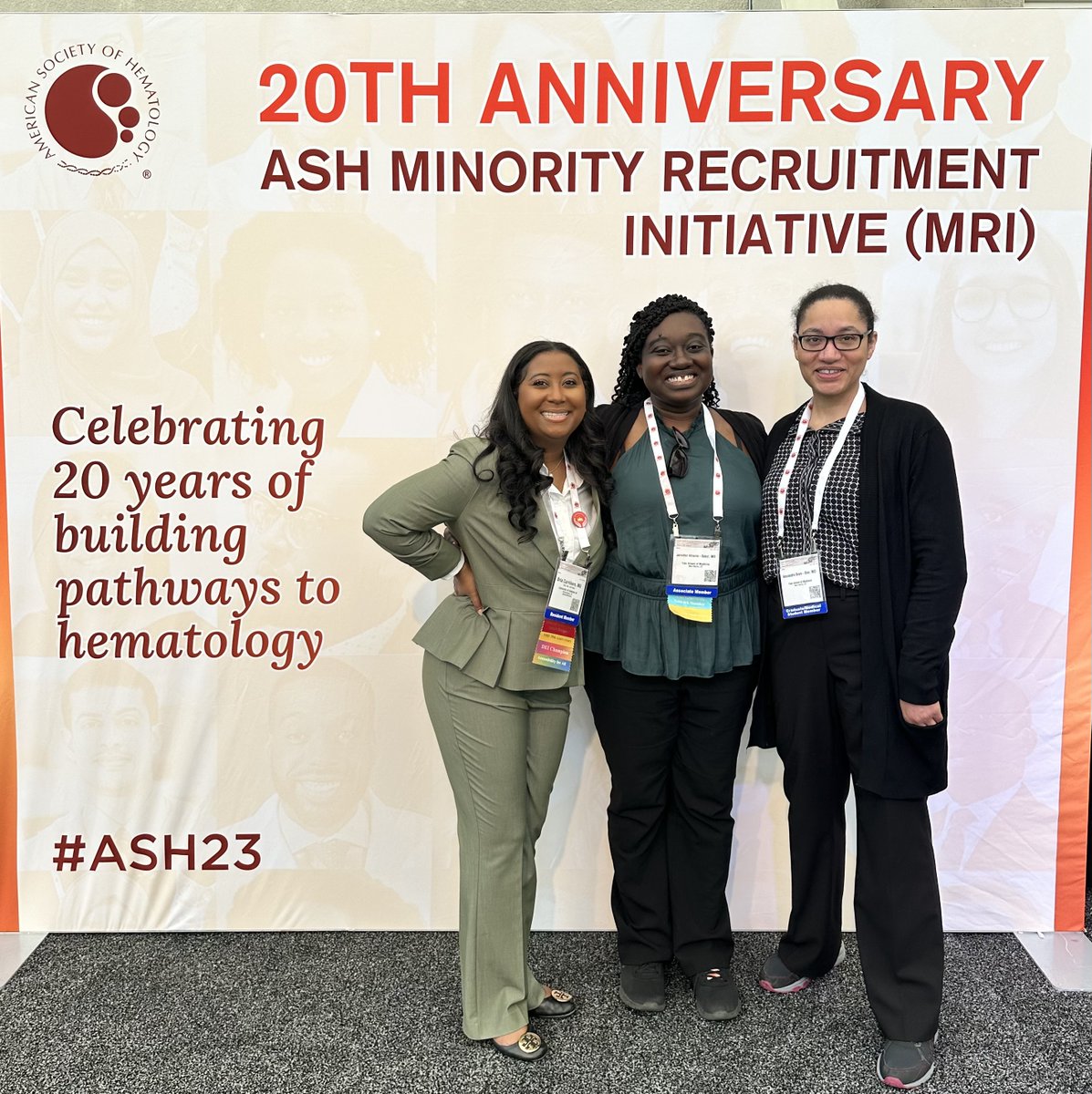 Congrats to our @ASH_hematology #HFFTP fellows who are all recipients of #ASH23 Minority Recruitment Initiative Awards! 🌟Dr. Bria Carrithers, Dr. Jennifer Afranie-Sakyi & Dr. Alexandra Boye-Doe @lifewithdrbria @lesyeuxetoiles @YaleHemOnc @YaleHematology @SmilowCancer #ASHKudos