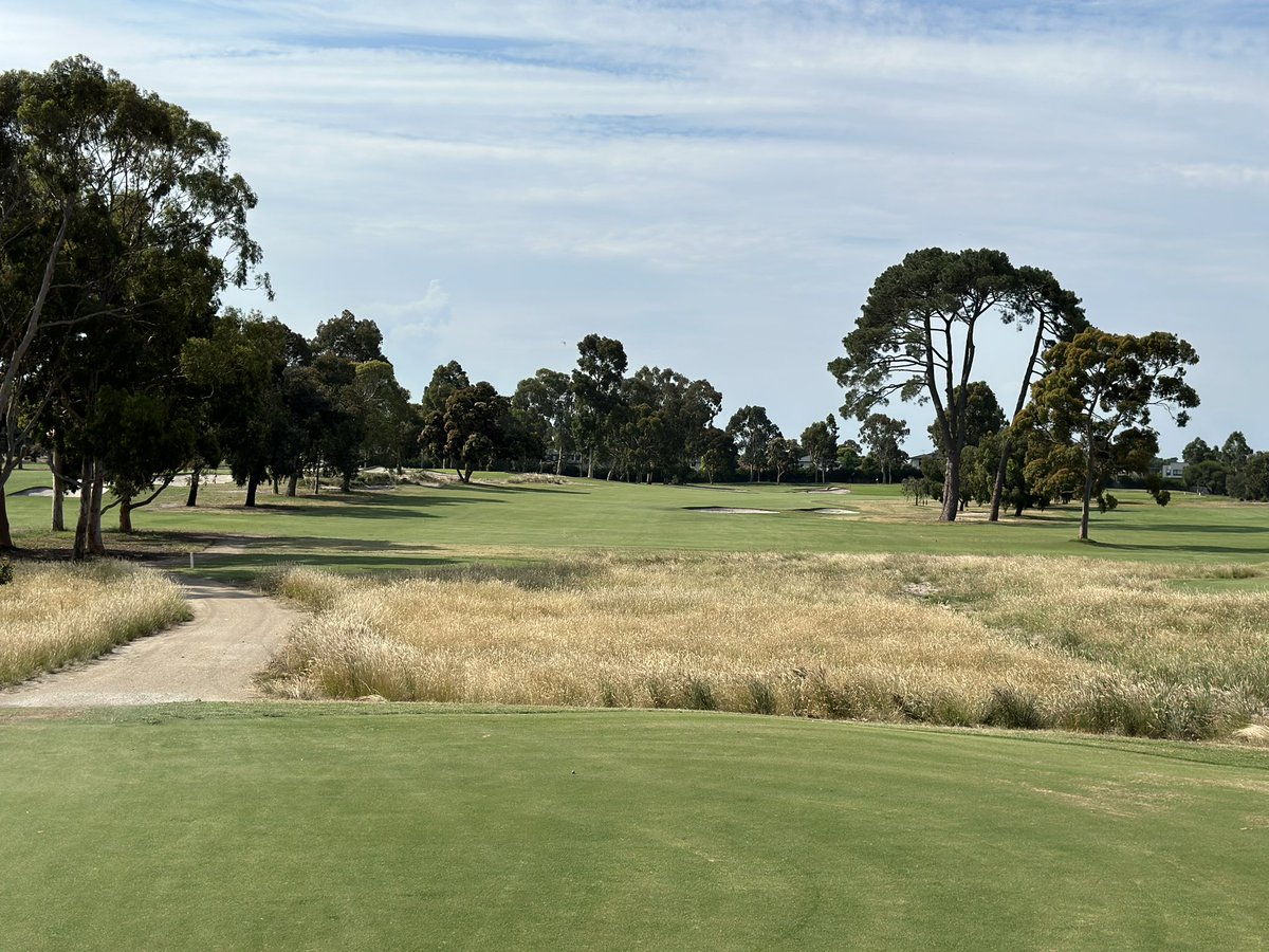 Ready and waiting for tomorrow’s round 3, Sandbelt Invitational Let’s hope the rain holds off! (13th hole) #yarrayarra #golf#Sandbeltinvitational