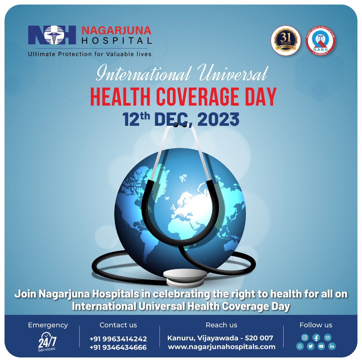 #doctors #medical #hospitals #nagarjunahospitals #HealthCoverageMatters #12thDec #2023 #UniversalHealthCoverage #healthy