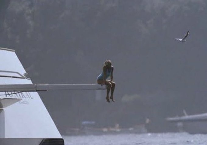 Princess Diana on a yacht in Portofino, Italy, in August 1997. She tragically died in a car accident on the 31st of the same month.