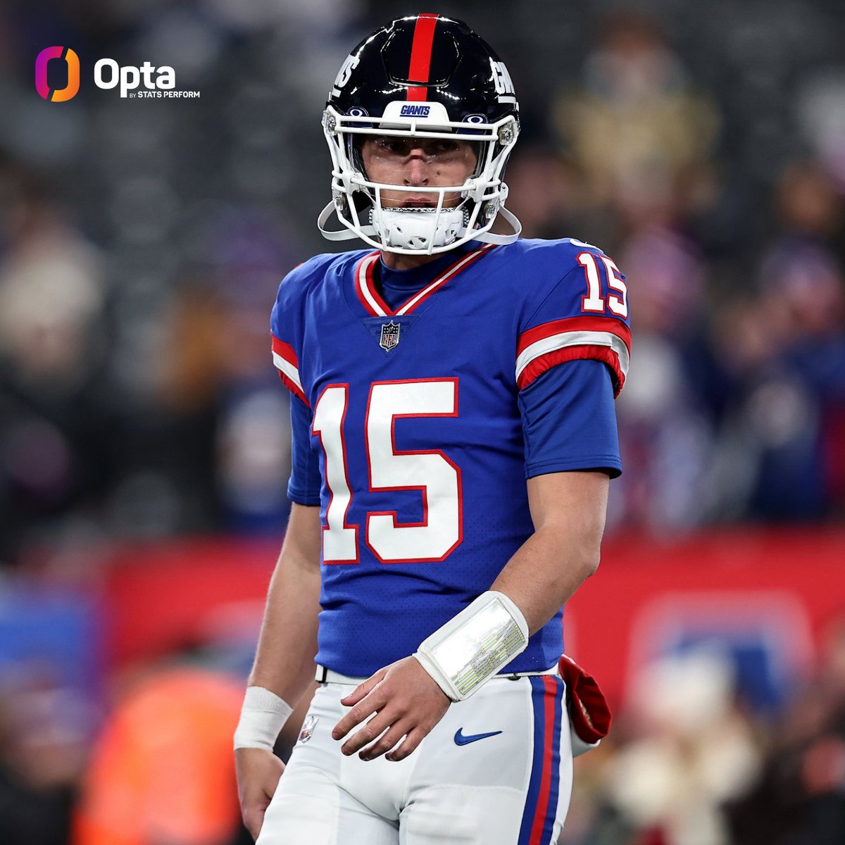 OptaSTATS (@optastats) on Twitter photo Since QB starts were first tracked in 1950, only one NFL starting QB has completed 80% of his passes, rushed for 70+ yards, committed no turnovers and taken no sacks in a game.
That one QB was the <a href="/Giants/">New York Giants</a>' Tommy DeVito tonight. Since QB starts were first tracked in 1950, only one NFL starting QB has completed 80% of his passes, rushed for 70+ yards, committed no turnovers and taken no sacks in a game.
That one QB was the <a href="/Giants/">New York Giants</a>' Tommy DeVito tonight.