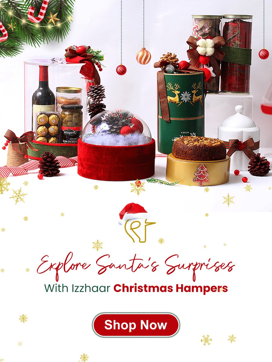 _Izzhaar's tweet image. Jingle all the way to the joy of Santa's Surprises 🦌 
with our Christmas Gifts!* 🎄🎅🏻
Ring in the holiday spirit with our sparkling hampers! 🎄🎁

Shop Now on izzhaar.co.in
.
.
.
#izzhaar #christmas #christmasgifts #christmasgiftideas #secretsanta #christmasgifting