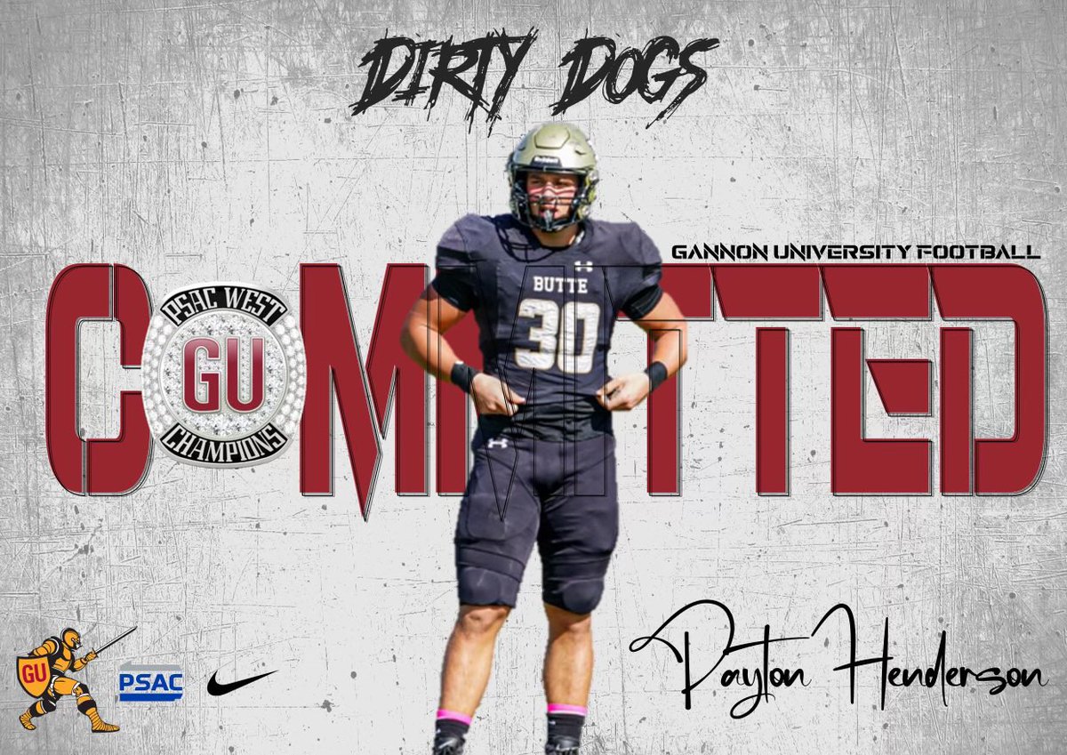Exited to continue my athletic and academic career at Gannon University! thank you <a href="/ErikRaeburn/">Erik Raeburn</a> <a href="/CoachMurphyQB/">Reilly Murphy</a> <a href="/CoachBPerkins/">Bryce Perkins</a> <a href="/Coach_Snelling/">Coach Snelling</a> <a href="/CoachFunk55/">WFunk</a>