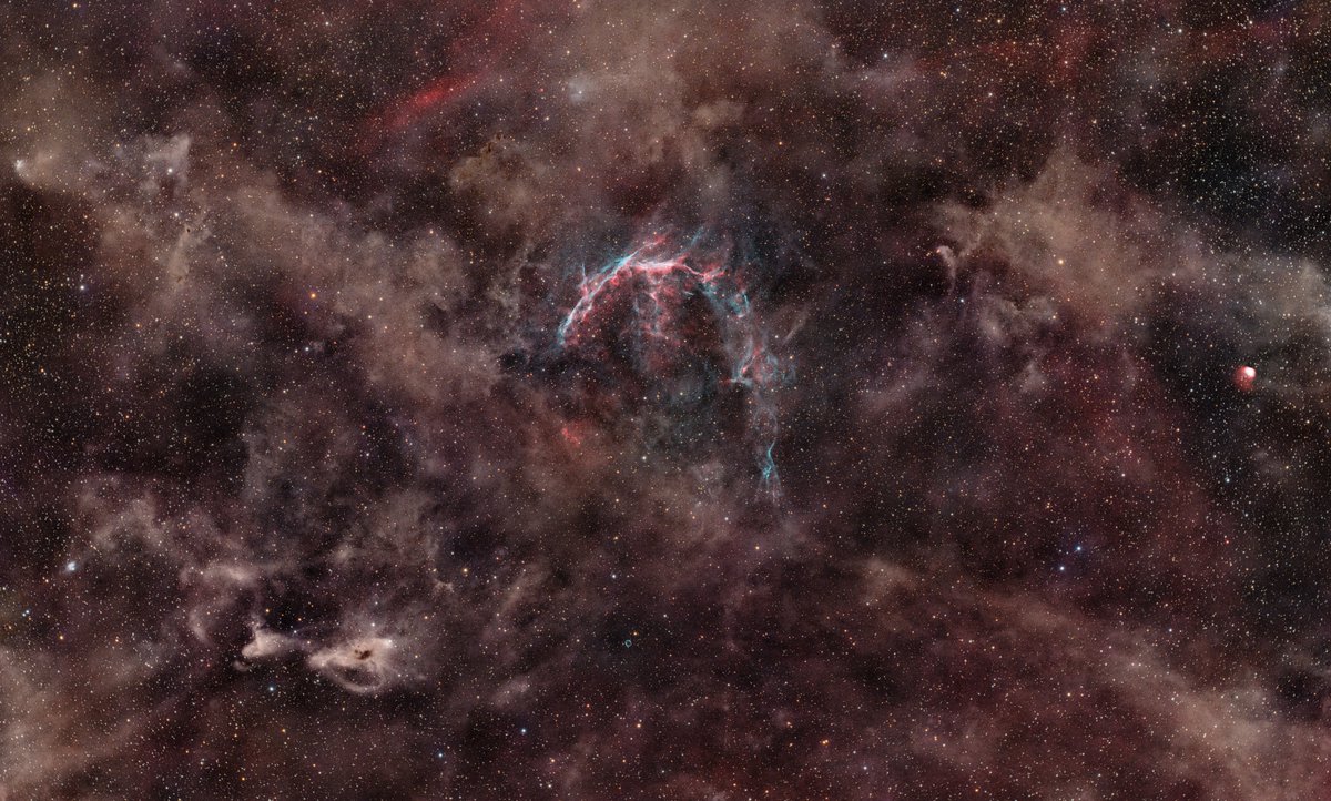 CTA1 Supernova Remnant and some other neat stuff in Cepheus. 40 hours at 180mm f.l. Details on astrobin: astrobin.com/p35l92/ #Astrophotography