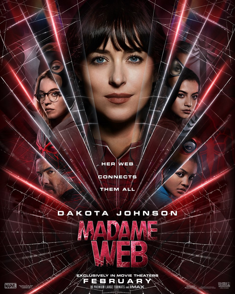 Her web connects them all. 🕸 #MadameWeb is coming soon exclusively to movie theaters.