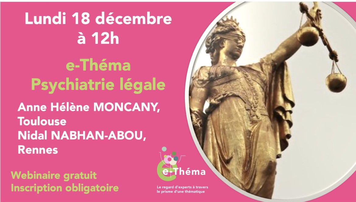 Nidal Nabhan Abou (@nidalnabhan) on Twitter photo e-thema en duo avec @AMoncany on mâche pour vous le meilleur de la psy légale du <a href="/CfpNathalie/">Congrès Français de Psychiatrie</a>
De la contention européenne à l inceste avec le <a href="/JugeDurand/">Edouard Durand</a> en passant par les soins en milieu pénitentiaire et les violences sexuelles @FF_CRIAVS connectez vous c est ouvert à tous e-thema en duo avec @AMoncany on mâche pour vous le meilleur de la psy légale du <a href="/CfpNathalie/">Congrès Français de Psychiatrie</a>
De la contention européenne à l inceste avec le <a href="/JugeDurand/">Edouard Durand</a> en passant par les soins en milieu pénitentiaire et les violences sexuelles @FF_CRIAVS connectez vous c est ouvert à tous