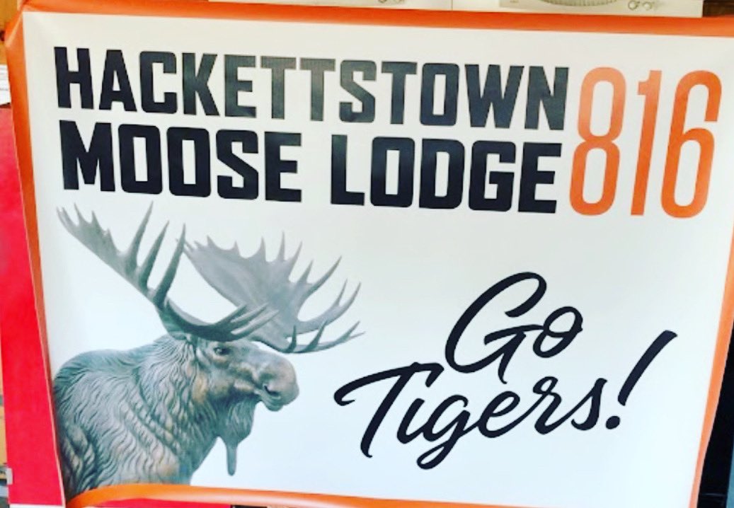 Hackettstown Baseball wants to give a big shout out the Moose Lodge for their generous donation towards our baseball tops. Thank you Bobby Hendershot and Jerry Whitney for your time and support of Hackettstown High School Baseball.