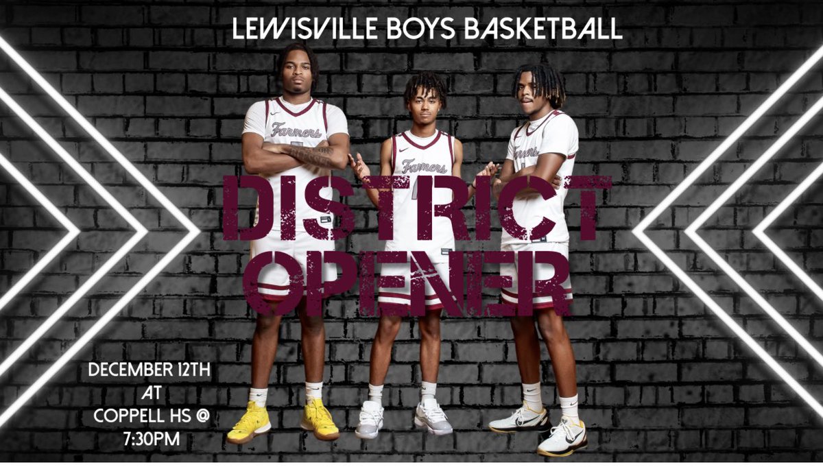 DISTRICT OPENER TOMORROW at 7:30PM @ Coppell HS!🏀🏀🏀#AGNB #EWYK