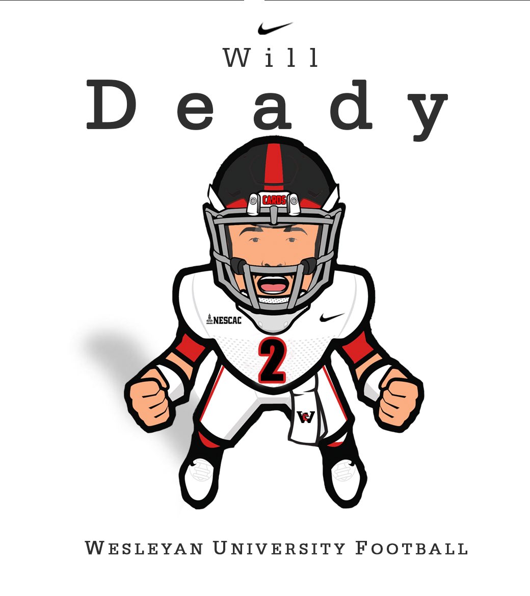 WillDeady's tweet image. After a great conversation with @CoachDBenoit, I am blessed to receive an offer of support through the admissions process from Wesleyan! @Wes_Football @CoachDiCenzo