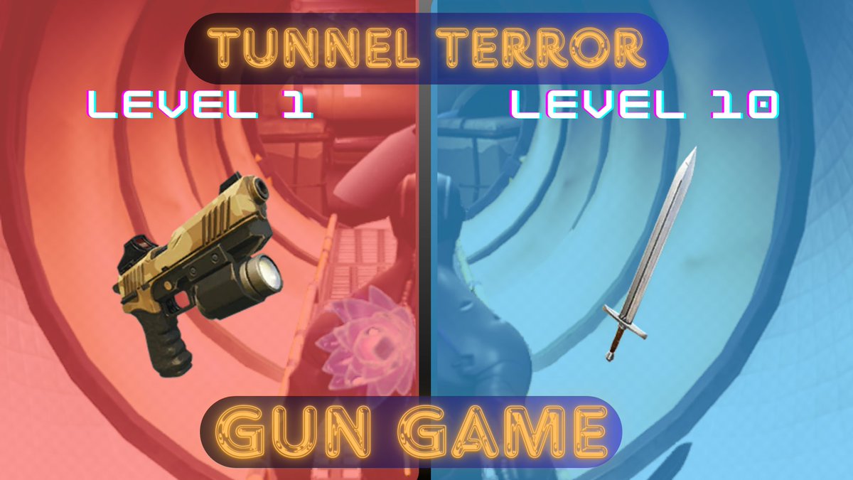 just released a new #fortnite map Tunnel Terror 
island code: 6680-8841-5526

8 player free for all gun game!!

#UEFN #FortniteCreative