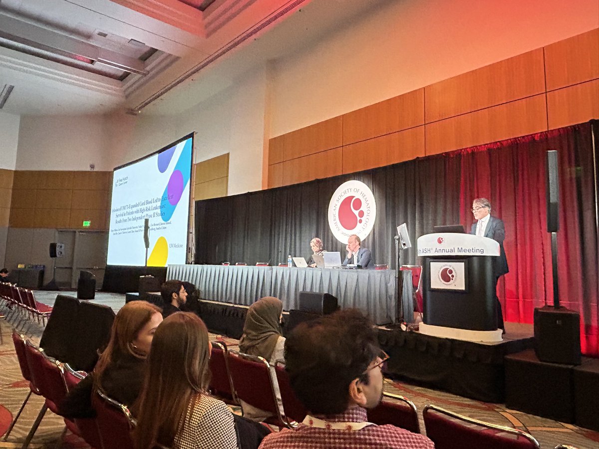 Great talk from my friend and colleague @fmilano976 from @fredhutch presenting the data from the #um171 trial. #cordblood, #ASH23, #TeamMolosso