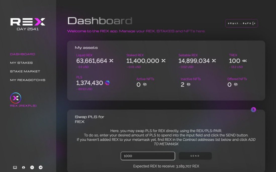 hagelthak's tweet photo. DEV UPDATE
Testnet #6 (on PulseChain mainnet): successful
Total REX DAYs tested so far: 20,000+
#RIGMI https://t.co/5IdShcd0hO