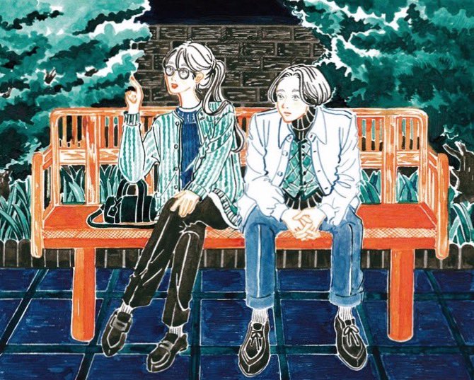 「2girls bench」 illustration images(Latest)