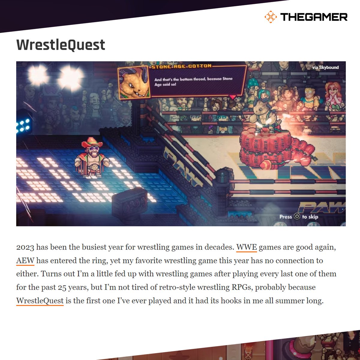 WrestleQuest en Steam