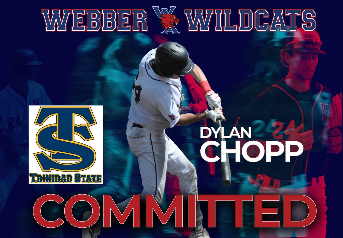 Congratulations to @dylan_chopp24 on his commitment to @tsjcbaseball where he will continue his athletic and academic careers! Trinidad State is a D1 NJCAA in Colorado playing in NJCAA region 9. They finished last season 28-27-1 and 21-11 in conference games. #njcaa #gowildcats