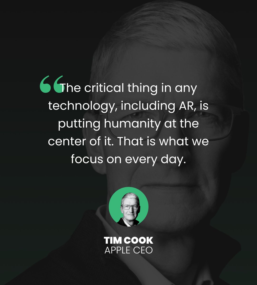 GravityJack's tweet photo. Tim Cook is one of the lead advocates for AR and its pivotal role in the future. He sees AR as common scrolling on your phone, or eating at least two meals a day.

Will you get ahead of AR?

#WartribeOfBinyamin #GeoGaming #TechInvestment #FutureTech #Innovation #AR #VR #AI https://t.co/SSDoImGBZf