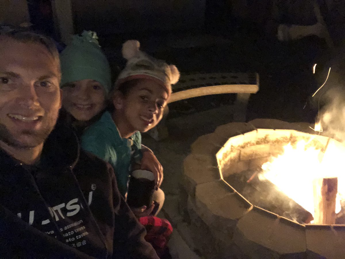 It was a cocoa and campfire kind of night with my girls. 🥰🔥