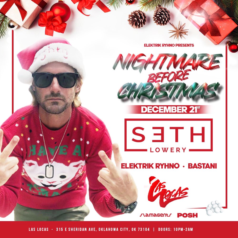 #oklahomacity #okc be ready for <a href="/djsethlowery/">Seth</a> on the 21st for “Nightmare Before Christmas. Ultra Festival Giveaway 🙌🏽