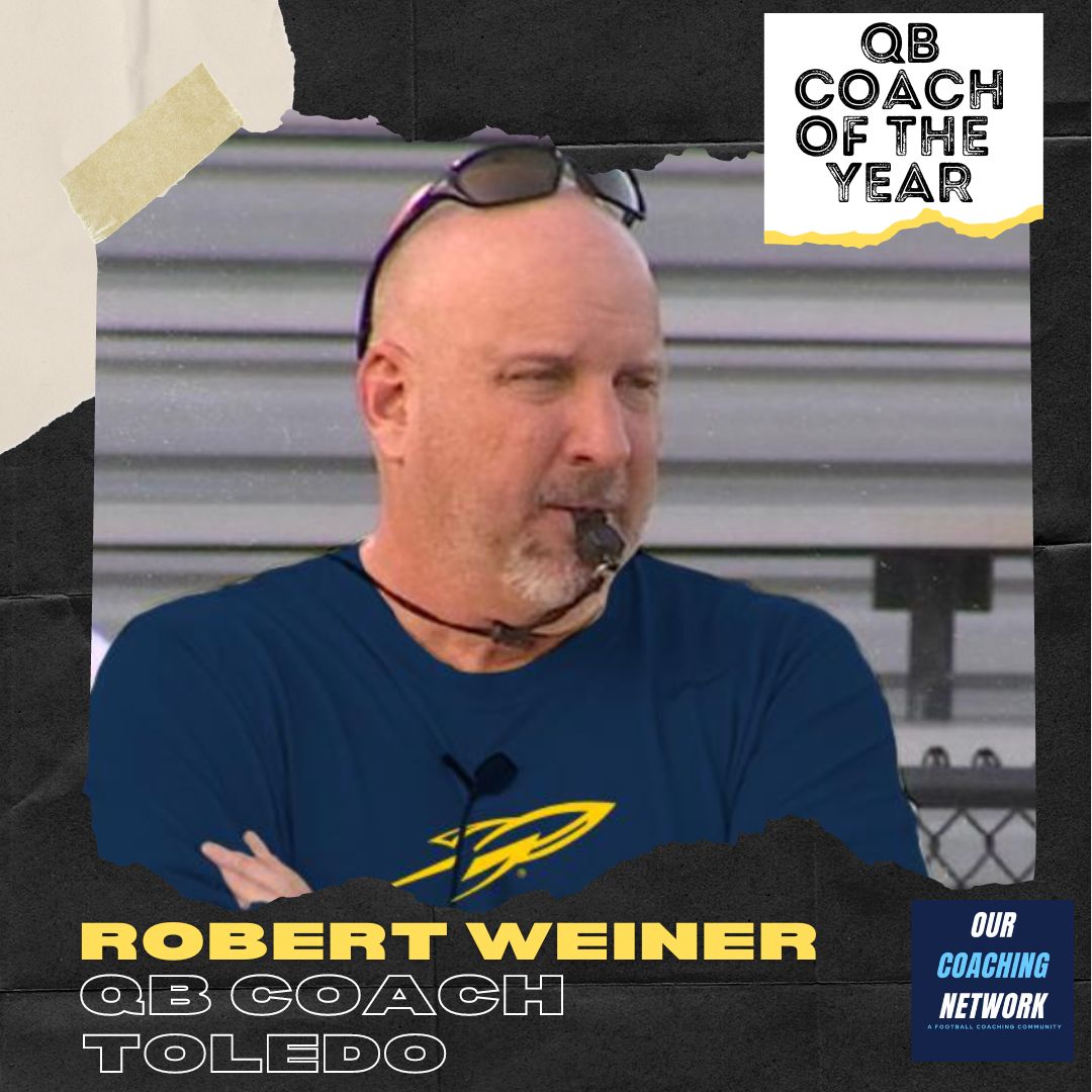 Our Coaching Network | A Football Coach Community (@ourcoachingnet) on Twitter photo 🏈QB Coach of The Year🏈
Our <a href="/MACSports/">MACtion</a> QB Coach of the Year is <a href="/ToledoFB/">Toledo Football</a>'s <a href="/ToledoQBs/">Robert Weiner</a>👏
Finished 1st in the MAC in Passing TDs, Yards, Avg per Completion & completion 5✍️
QB Coach of The Year🧵👇 🏈QB Coach of The Year🏈
Our <a href="/MACSports/">MACtion</a> QB Coach of the Year is <a href="/ToledoFB/">Toledo Football</a>'s <a href="/ToledoQBs/">Robert Weiner</a>👏
Finished 1st in the MAC in Passing TDs, Yards, Avg per Completion & completion 5✍️
QB Coach of The Year🧵👇