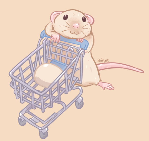 Sukiyama's tweet photo. Hey guys!
how's your holiday's shopping going? did you get everything you need or just the essentials, just like this little fella?
PS Don't forget to visit my Kofi Shop: https://t.co/Se6dBuYsNd, there will be a suprise this week ;3.
#cuteart #ratsofinstagram🐭 #rat https://t.co/CKHk6mkhHI