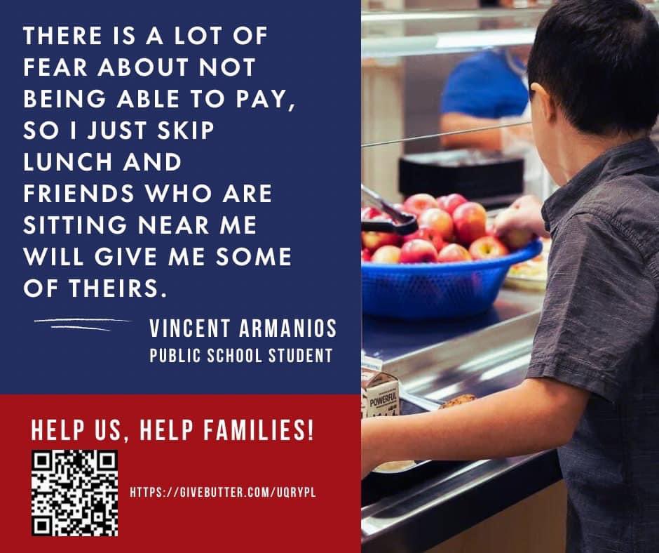 There are many students who feel extreme anxiety when going to lunch at school knowing they have an outstanding balance. Let’s help alleviate this so no student goes hungry. Donate today: givebutter.com/UQRYPl #oklaed