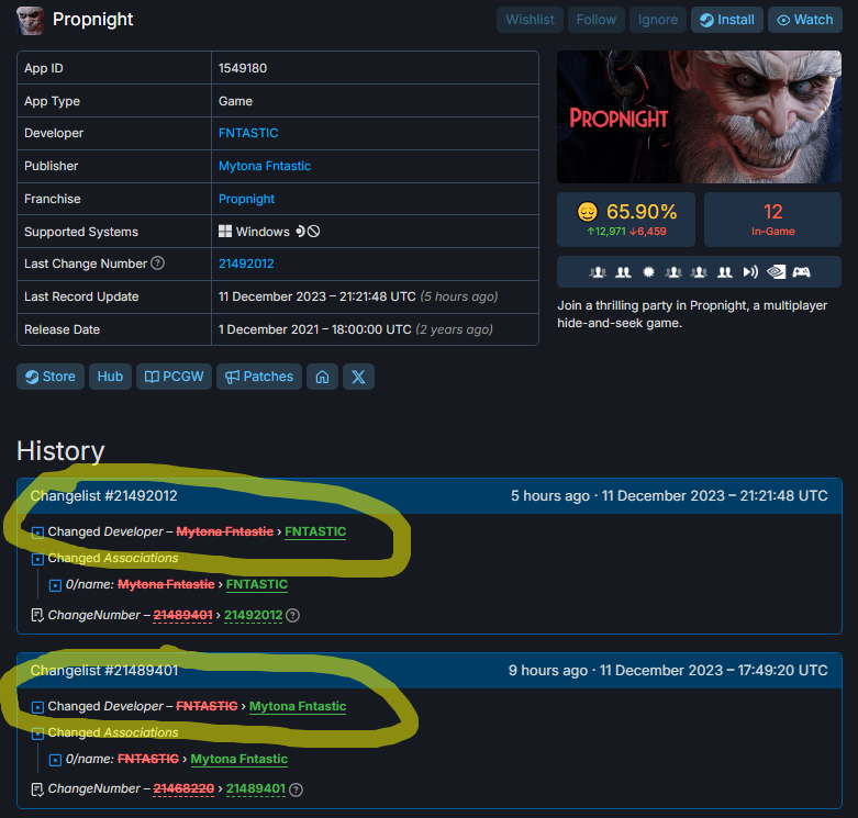 MrTiboute's tweet image. 🚨Alerte FDP🚨

Les Devs de The Day Before sont en train de changer le nom des studios de leur anciens jeux pour vous tromper. Toujours plus de Scam, toujours plus d'argent et de mensonges🖕
Source: Bigfry