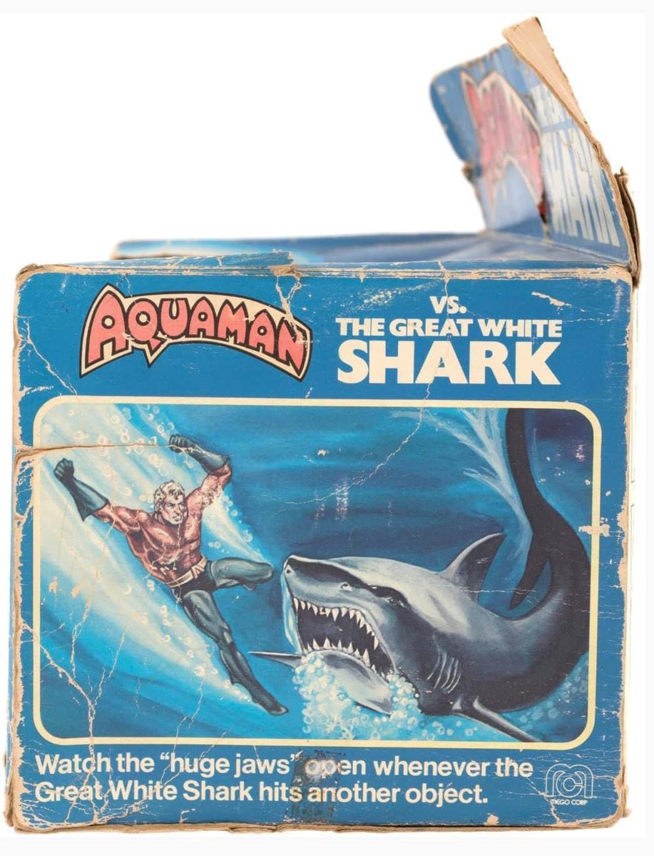 Who remembers this set?!!? I had it as a kid and remember watching the shark swim around the bathtub! 😂 #MakeMineMego #megocorp #mego #1970s #actionfigures #keepitretro #actionfigure #aquaman #shark #greatwhiteshark @aquamanmovie @MegoMuseum @toyshiz