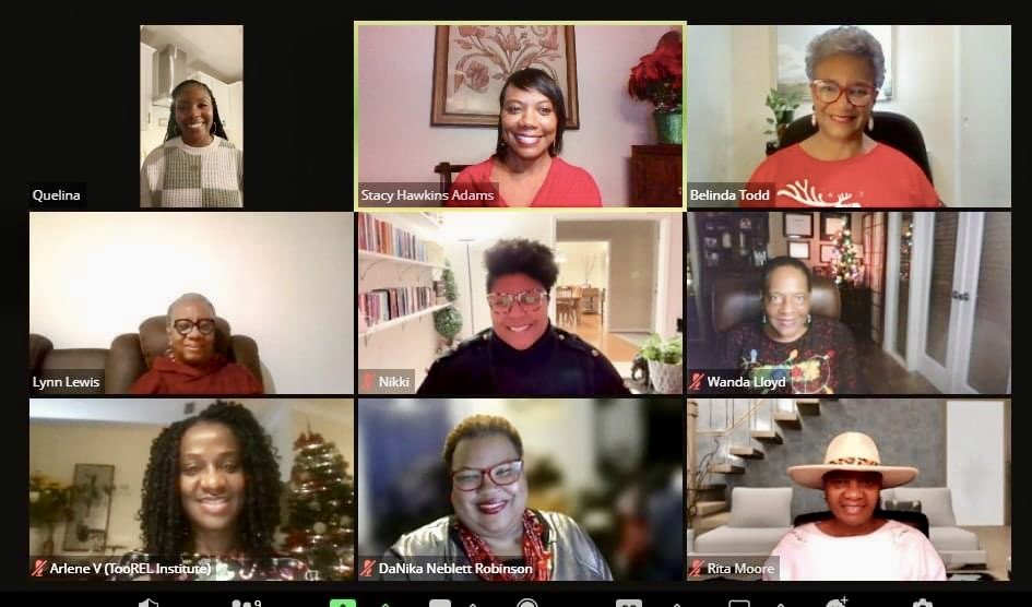 Since the members of the Focused Writers mentoring group I lead are based around the nation,  I hosted our holiday celebration virtually. 
The words of encouragement, support, celebration (&amp; even a few tears) that flowed bridged the distance between us!
#writingcoach #writertribe