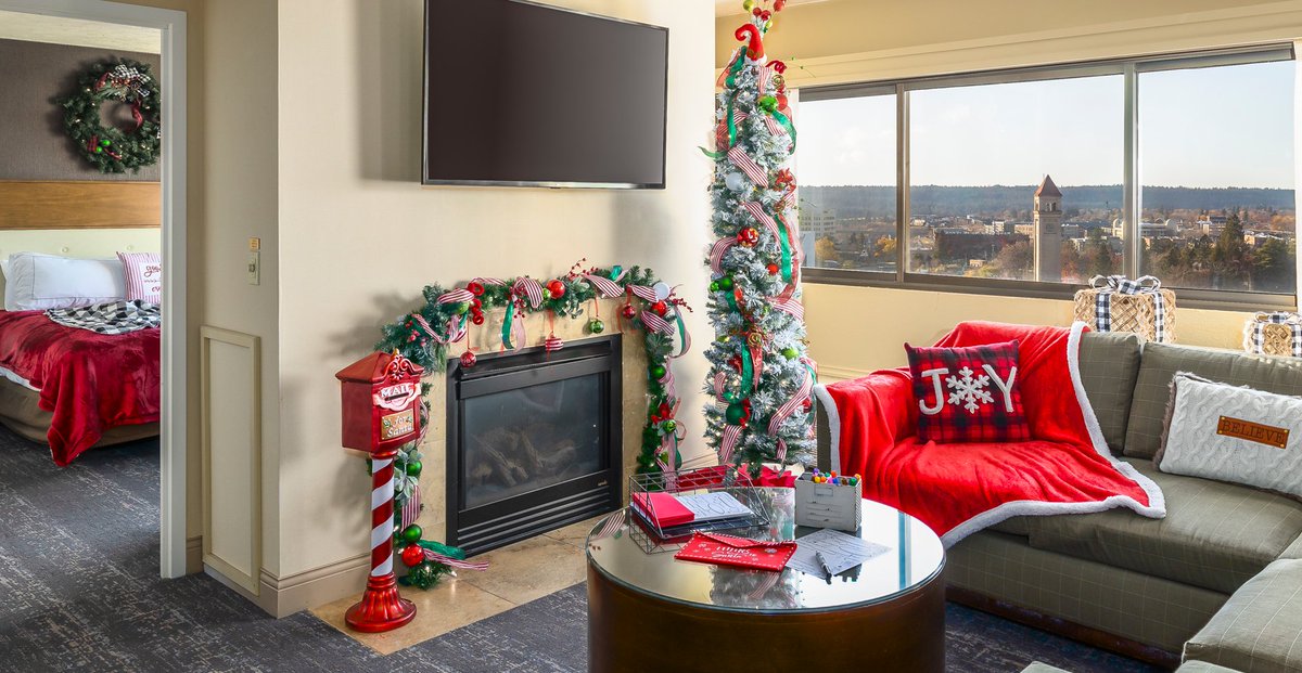 This holiday seasons guests and locals alike can discover the most festive time of the year at DoubleTree by Hilton Spokane City Center with the hotel’s Santa Suite package, available from now through December 30. For reservations (509) 744-2327 or email to spcc_res@hilton.com