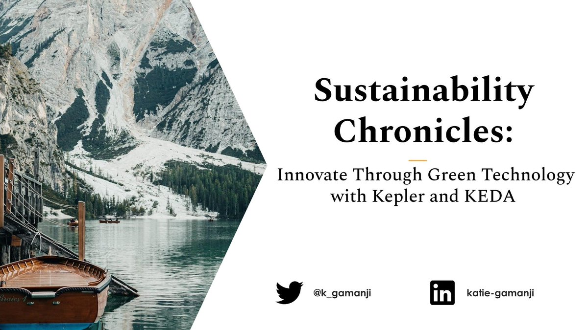 Beyond excited to keynote #KubeDay Singapore today 🙌 It's the best place to share the brand new material on Sustainability Chronicles and how we can innovative through green technology using #Kepler and #KEDA 🌱