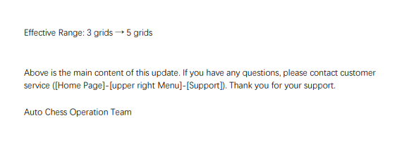 Auto Chess - Online update on 31 July Dear Player, Auto