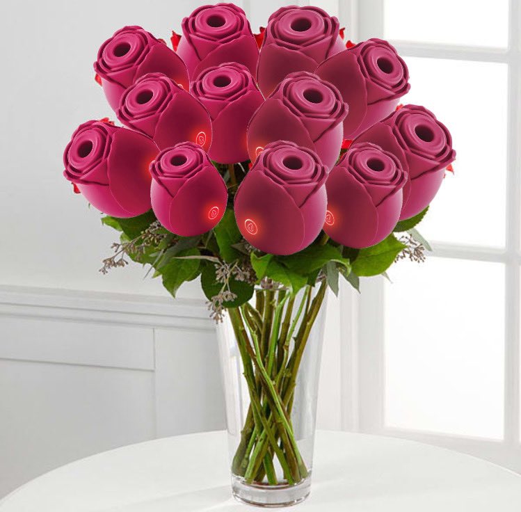 hey babe i got you a bouquet of roses <3