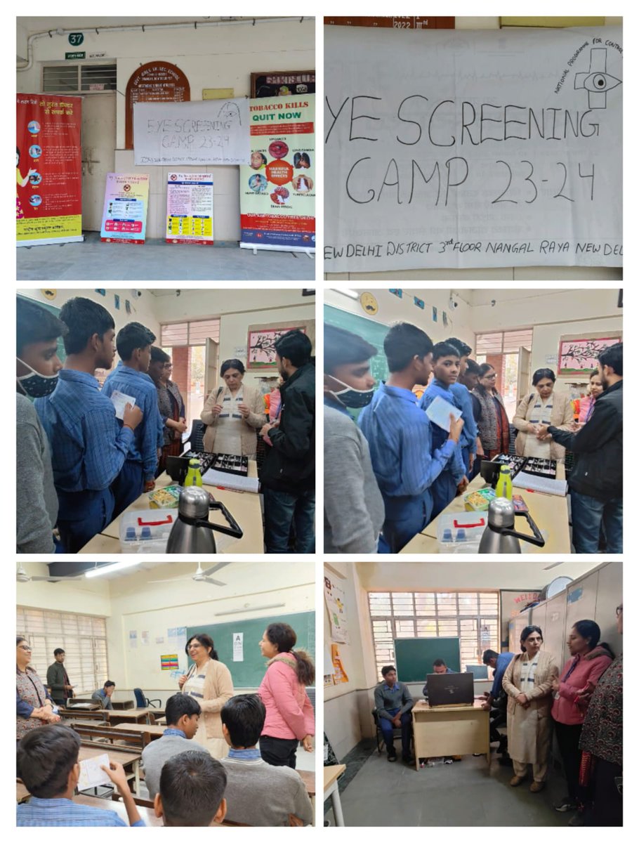 Eye screening camp organised by District NPCB Cell New Delhi, in collaboration with State NPCB cell. @LtGovDelhi @MoHFW_INDIA @SantoshRai_IAS