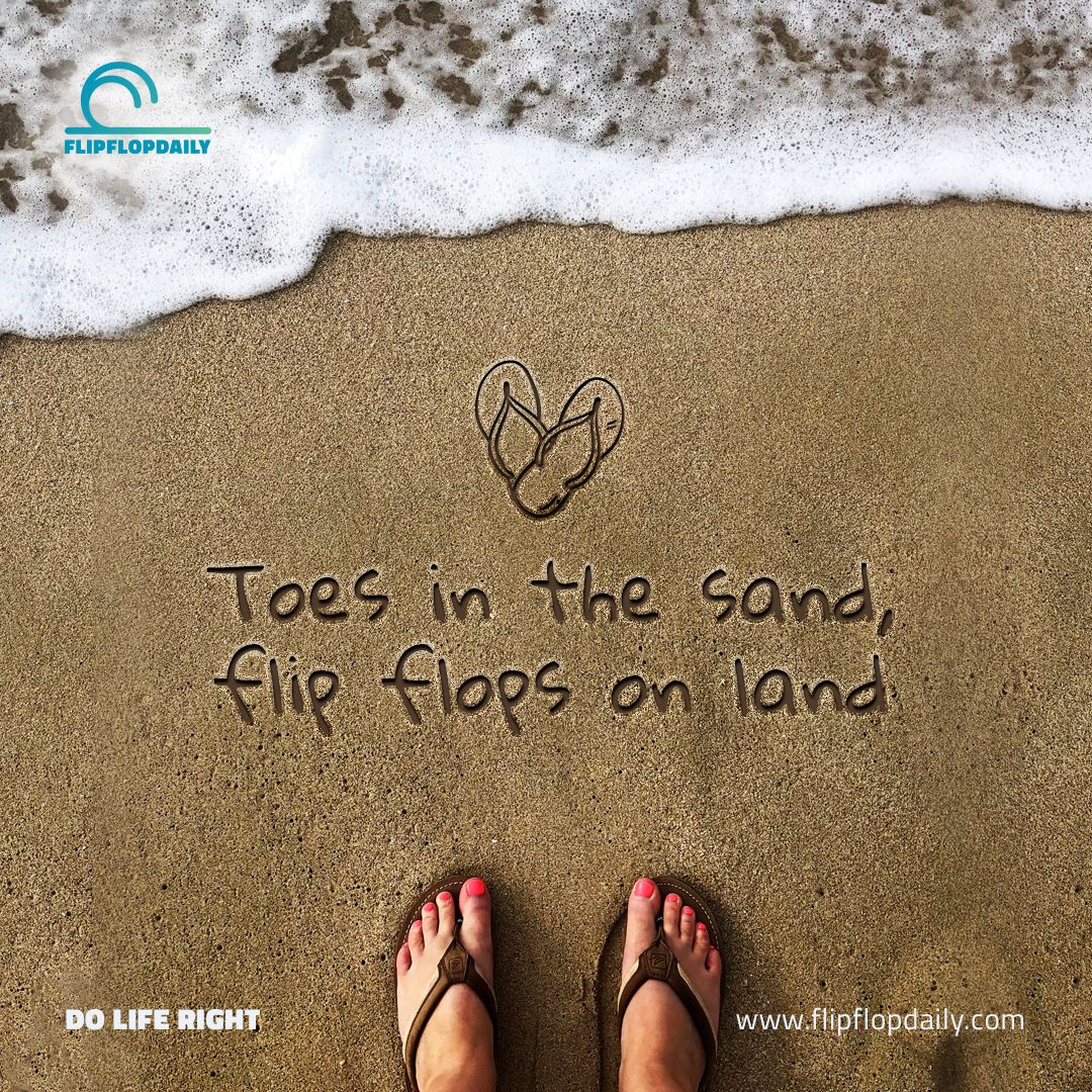 Land or sand, flip flops in command! 🏝️👣  Let those toes feel the freedom wherever your flip-flops lead. Explore more at flipflopdaily.com! 

#Vacation #Beach #Sea #Travel #TravelDestination #Adventure #Explore #Traveler #flipflopdaydream #flipfloplife #flipflops #flipflop