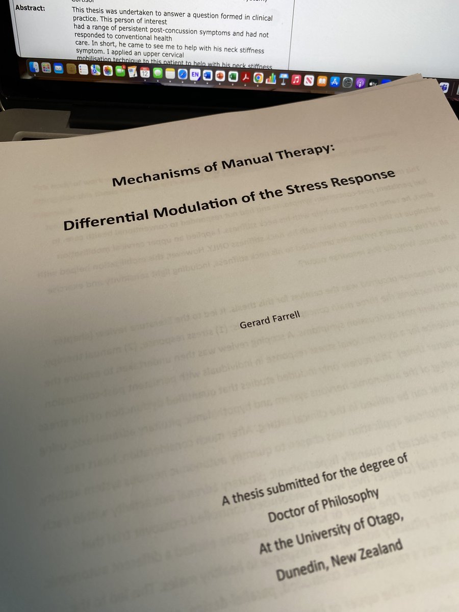 PhD officially done. Thank you Assoc. Prof. Steve Tumilty (primary supervisor) for everything. You have outdone yourself. Enjoy retirement. Special thanks to my supervisory team <a href="/catchapplePT/">Cathy Chapple</a> Ewan Kennedy <a href="/kesavasampath/">Kesava Kovanur Sampath</a> <a href="/ASGPhysio/">Angela S. Gisselman PT, PhD, DPT</a> <a href="/chadcookpt/">ChadCookPT</a>. <a href="/OtagoCHARR/">CHARR Otago</a> <a href="/NZMPA1/">NZMPA</a> <a href="/AAOMPT/">AAOMPT</a> <a href="/IFOMPT/">IFOMPT</a>