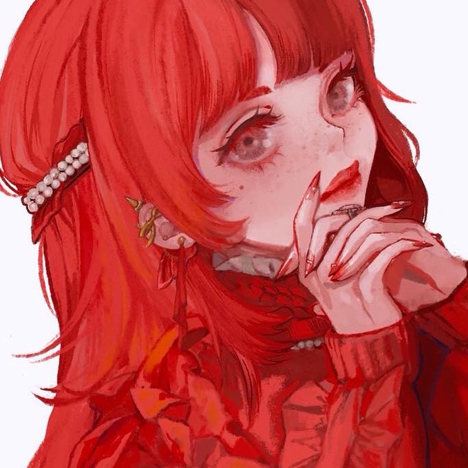 「earrings red theme」 illustration images(Latest)