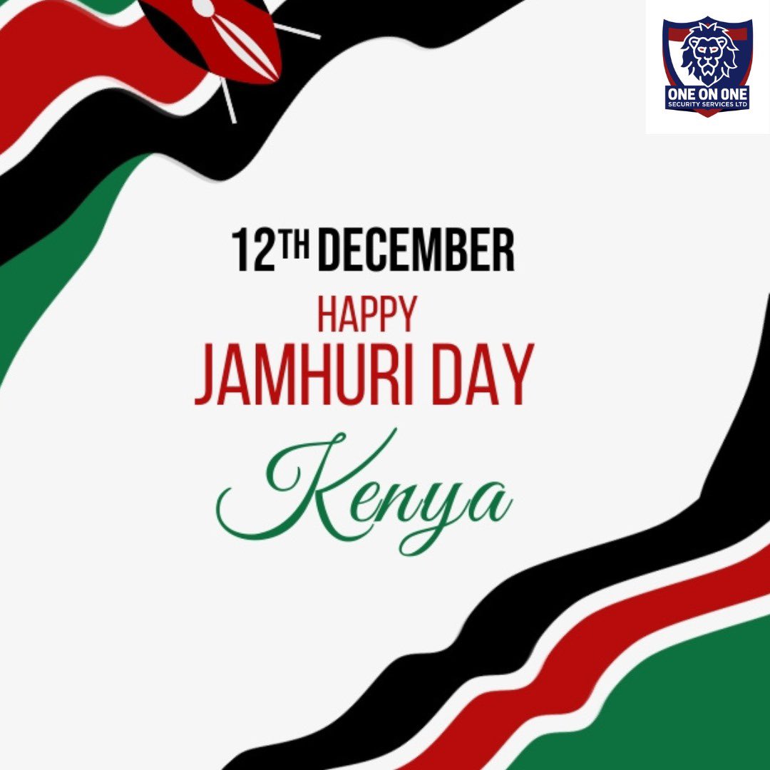 1on1SecurityLtd's tweet photo. Happy #JamhuriDay wishing you a joyous and patriotic jamhuri day filled with love,peace and pride.
#JamhuriDay2023
Millicent omanga Ndindi nyoro mondaytofriday zahara JKIA NTSA https://t.co/xL5BLUBs6z
