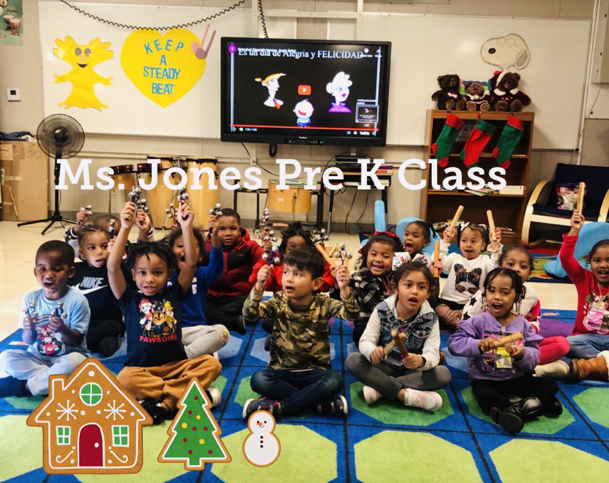 It’s beginning to sound like Christmas! Great day with Ms. Jones class keeping a steady beat (8 counts)using bells and claves on a Christmas classic, “Jingle Bells.”  #MusicMagic! #inspireinstructimplement! #Forourstudentsbest!