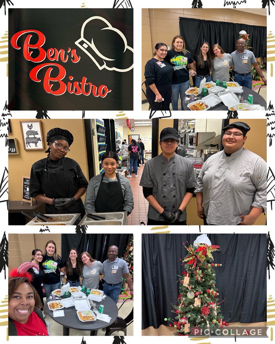 If you didn’t have the opportunity to stop by Chef Harrington’s Class today, you missed a treat (both instructionally & culinary speaking). Kudos to the chefs for treating the staff & our community volunteers to Christmas Dinner today! 🤌🏽 #RangerNation #HighExpectations #CTE