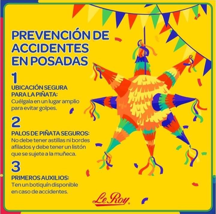 Debemos prevenir los accidentes, así todos disfrutarán de las próximas posadas de manera segura