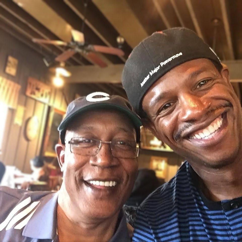 Say a prayer for my OG.  Former #IU, #ABA and #NBA basketball star.  This is one of my favorite pics with him at lunch. Such a humble and all around super cool and nice person.  #GeorgeMcGinnis aka #BigMac.  🙏🏾🙏🏾🙏🏾❤️❤️❤️